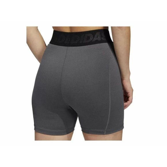 Adidas Women Gray Side Pocket Compression Training Biker Shorts XS | S | M | L - Picture 3 of 4